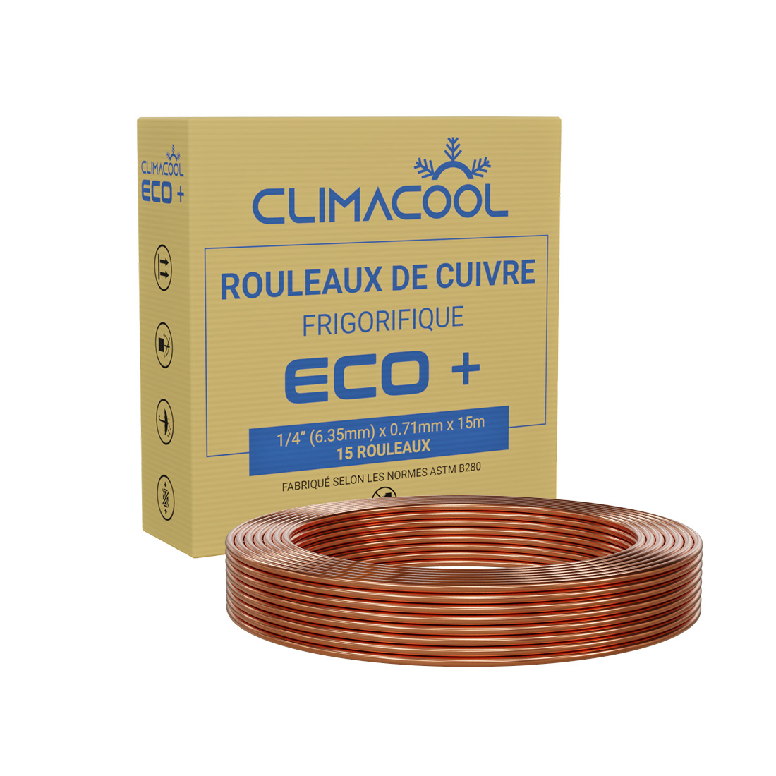 Royilink Rouleau de cuivre clignotant - Calibre 26 (0,016/0,4 mm) d